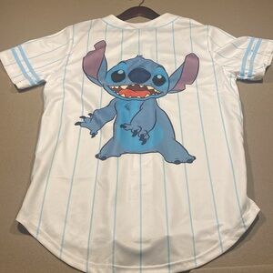 Disney NWT Stitch button up baseball jersey. Size M